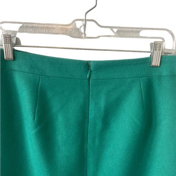 J. CREW Emerald Green Fully Lined Wool Pencil Skirt Size 2 - Picture 7 of 9